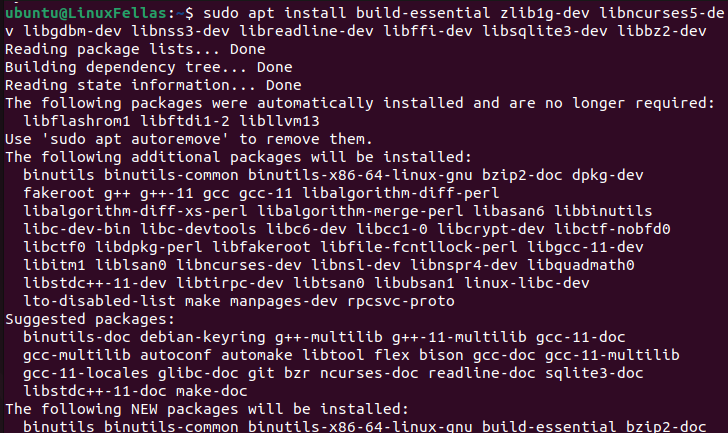 Install prerequisite Libraries for Python 3 in Ubuntu