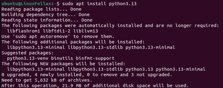 Install Python 3.13 on Ubuntu