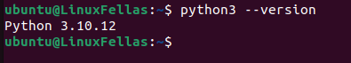 Check Python 3 Version in Ubuntu