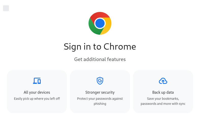 Window of google chrome browser.